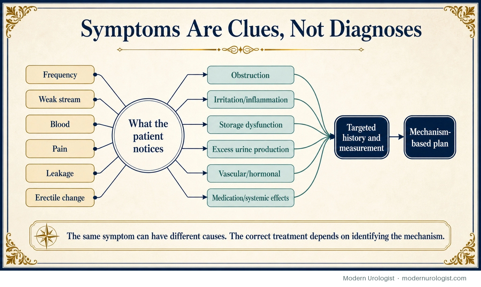 Symptoms Are Clues, Not Diagnoses