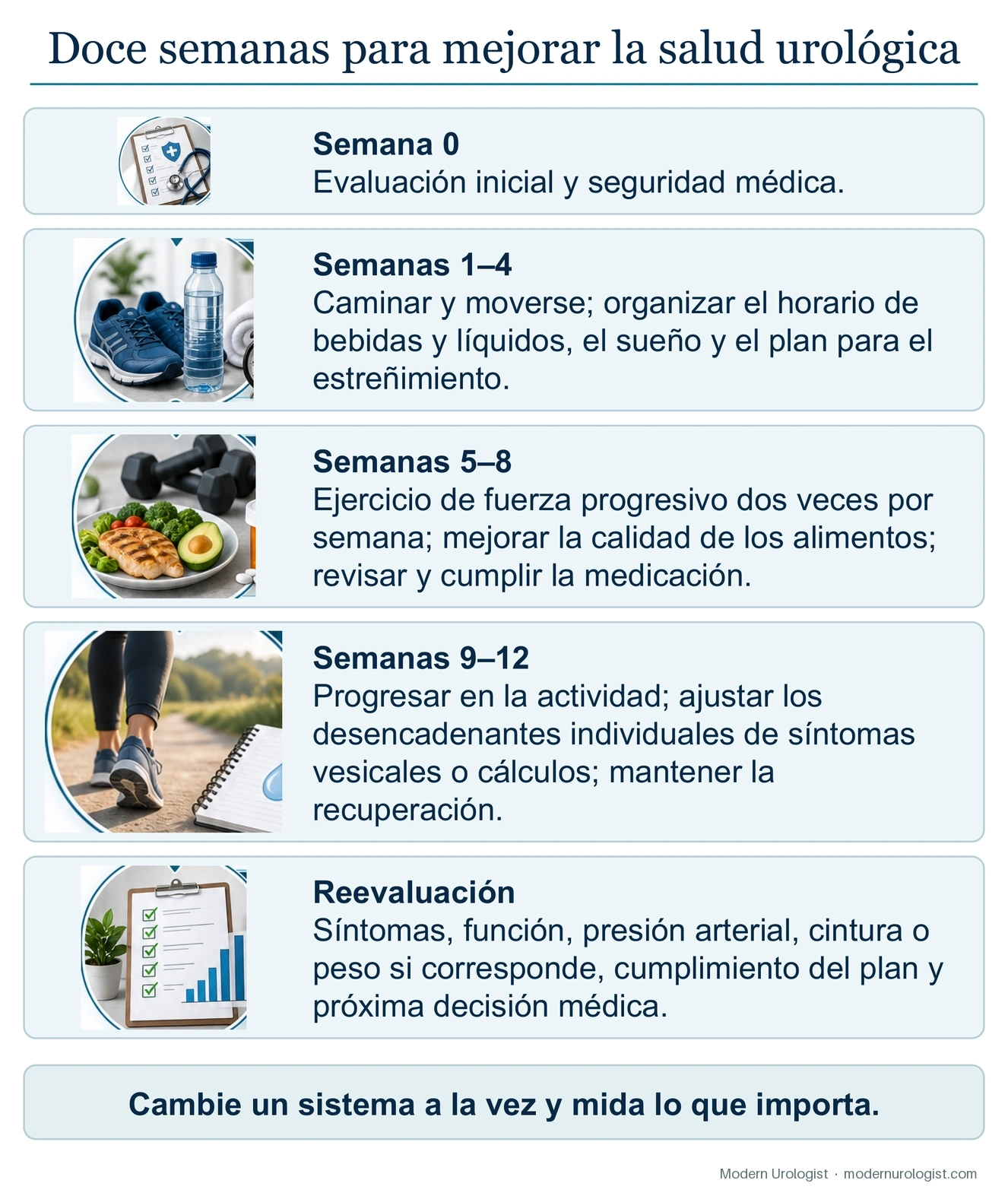 El programa de reinicio de la salud urológica de 12 semanas